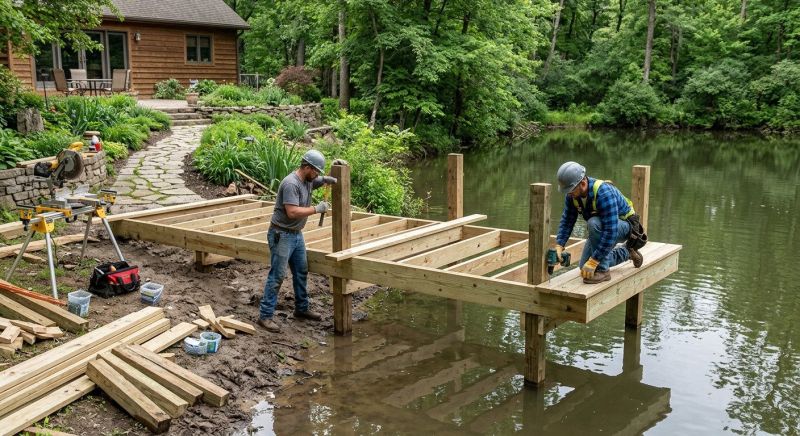 Pond Dock Construction in Kansas City, MO