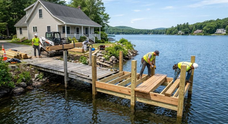 Pond Dock Installation in Denver, CO