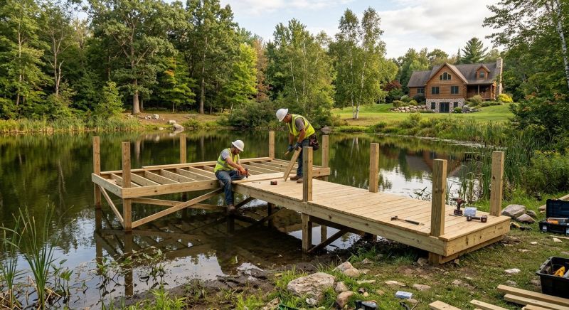 Wood Dock Installation in Denver, CO